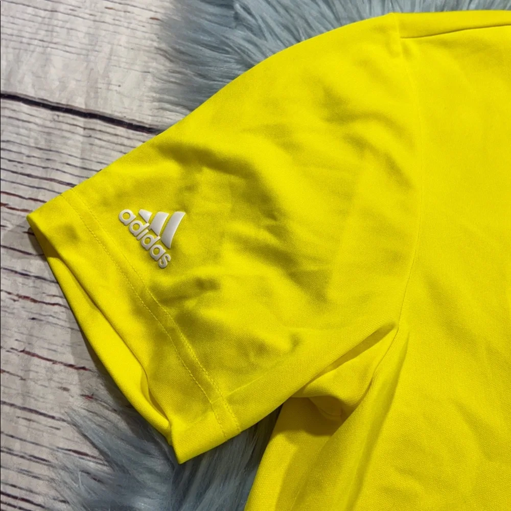 Adidas Golf Butterfield Country Club Yellow Short Sleeve Polo sz S
